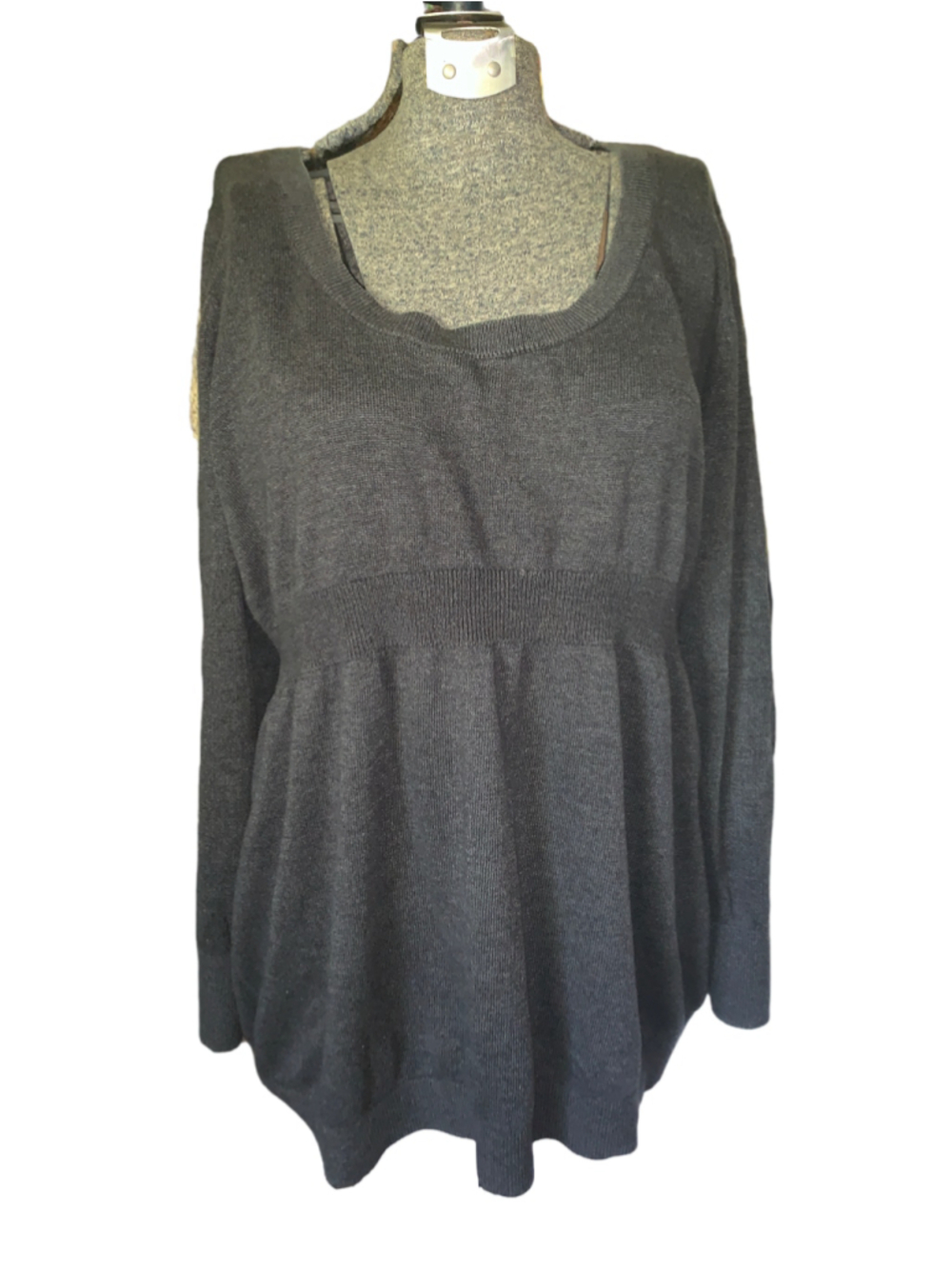 Women's Old Navy Maternity Scoop Neck Sweater Grey XL